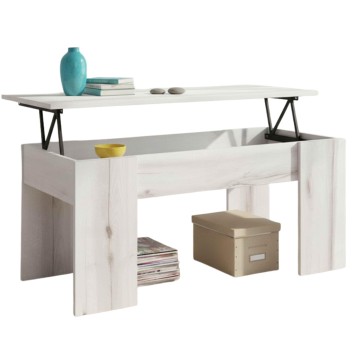 Mesa de centro elevable Low Color Blanco Albo 100x50 cm