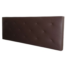 Cabecero Moderno Camile Color Marrón De Polipiel Cama 150 cm