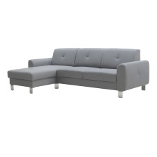 Sofá Chaise Longue Reversible Axel Malmo Gris Claro 260 cm