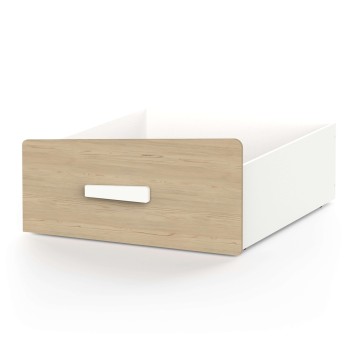 Cajón Bajo Cabane Blanco Mate Y Roble Claro 41x98 cm