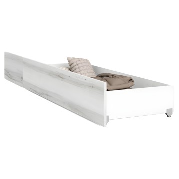 Cajón Inferior Cama Aro Color Blanco Albo 191x25x50 cm