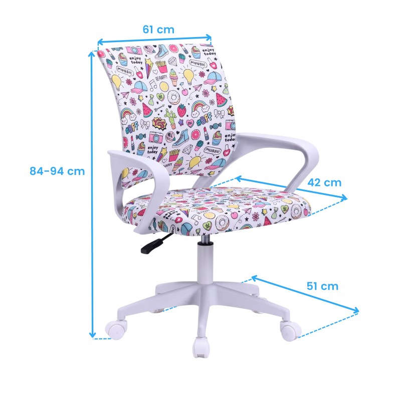 silla escritorio emoji cotas