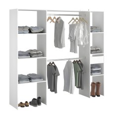 Vestidor Modular Custom Opción B+C Blanco 198x180 cm