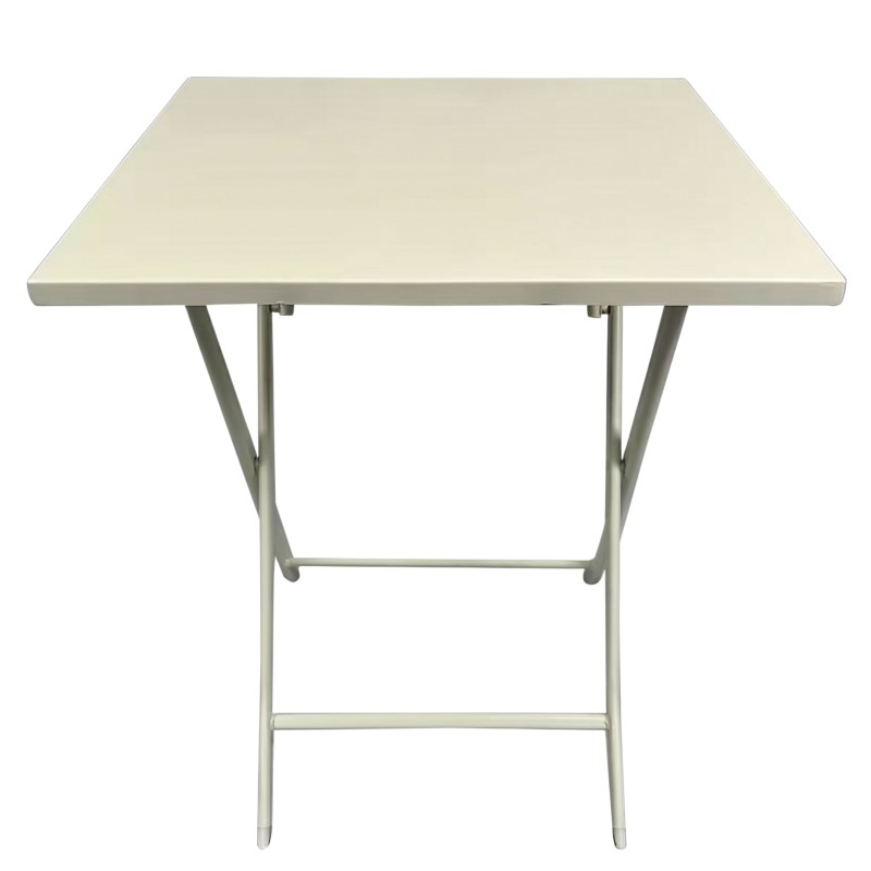 mesa exterior cuadrada beige 1