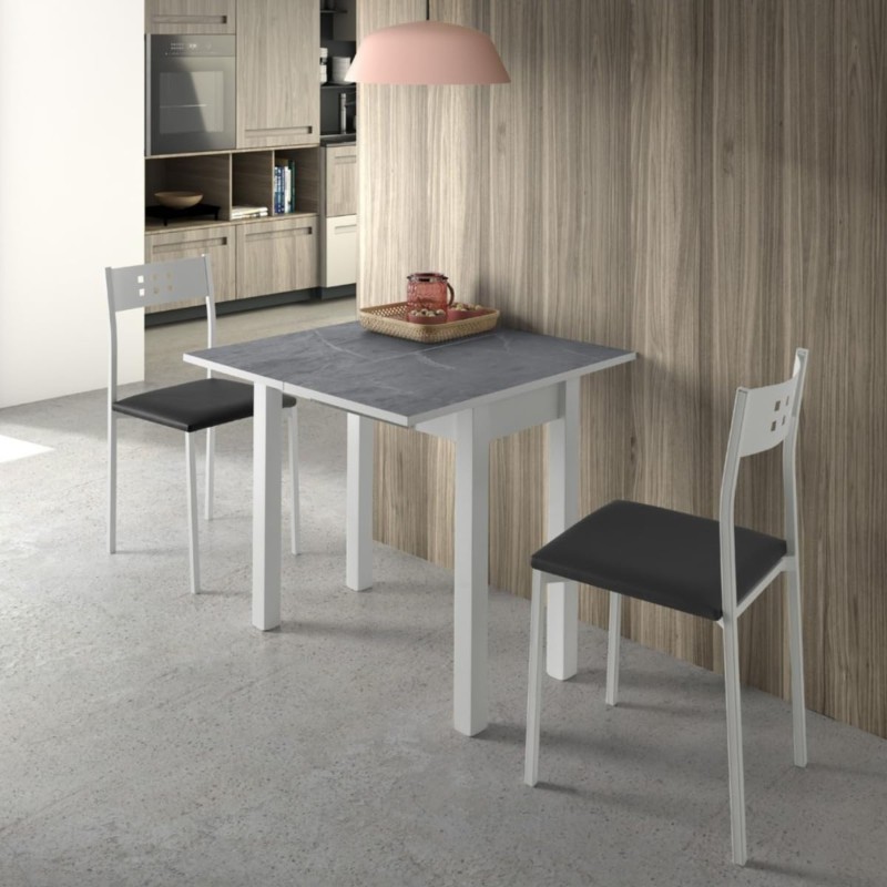 mesa cocina bleca mármol ambiente
