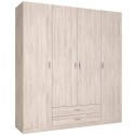 Armario Grande Roma 2 Cajones 4 Puertas Color Sahara 198x216 cm