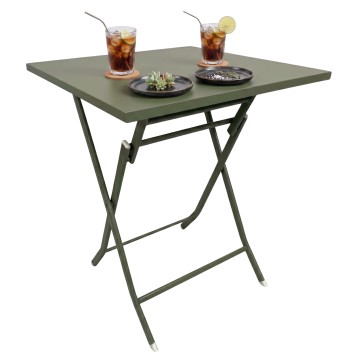 Mesa Exterior Plegable Greensboro Color Verde Oliva 60x73 cm