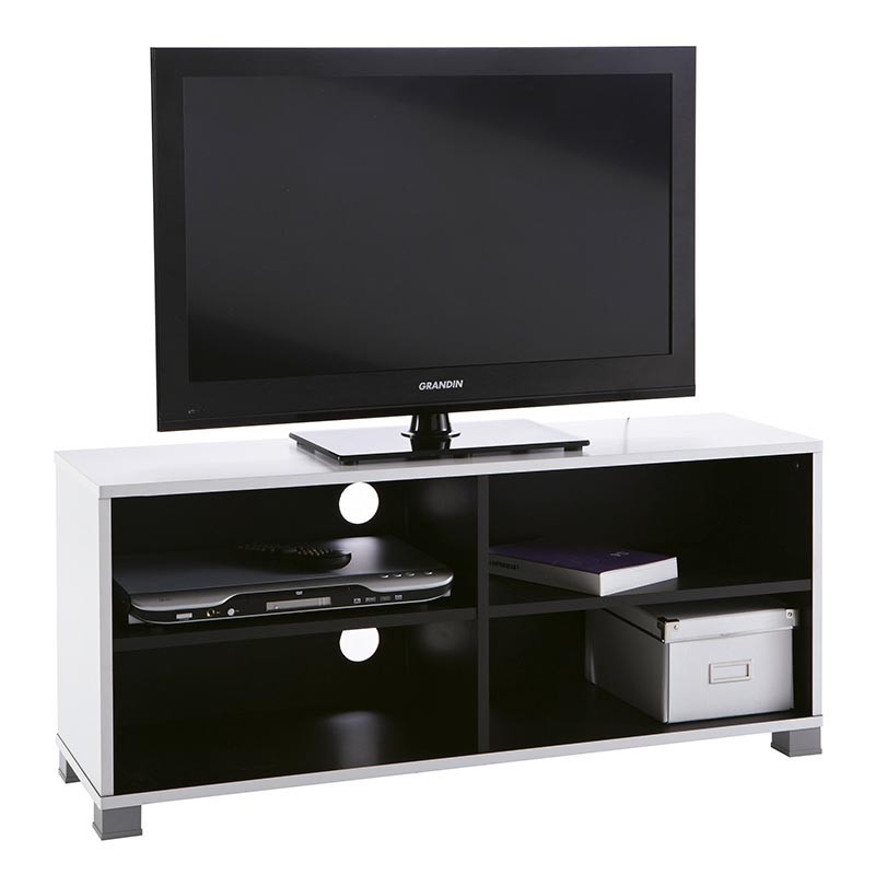 Mesa de TV 100cm. Blanco y negro Mesa de TV 100cm. Blanco y negro