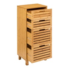Mueble Auxiliar Pequeño Sicela 4 Cajones en Marrón 40x98 cm