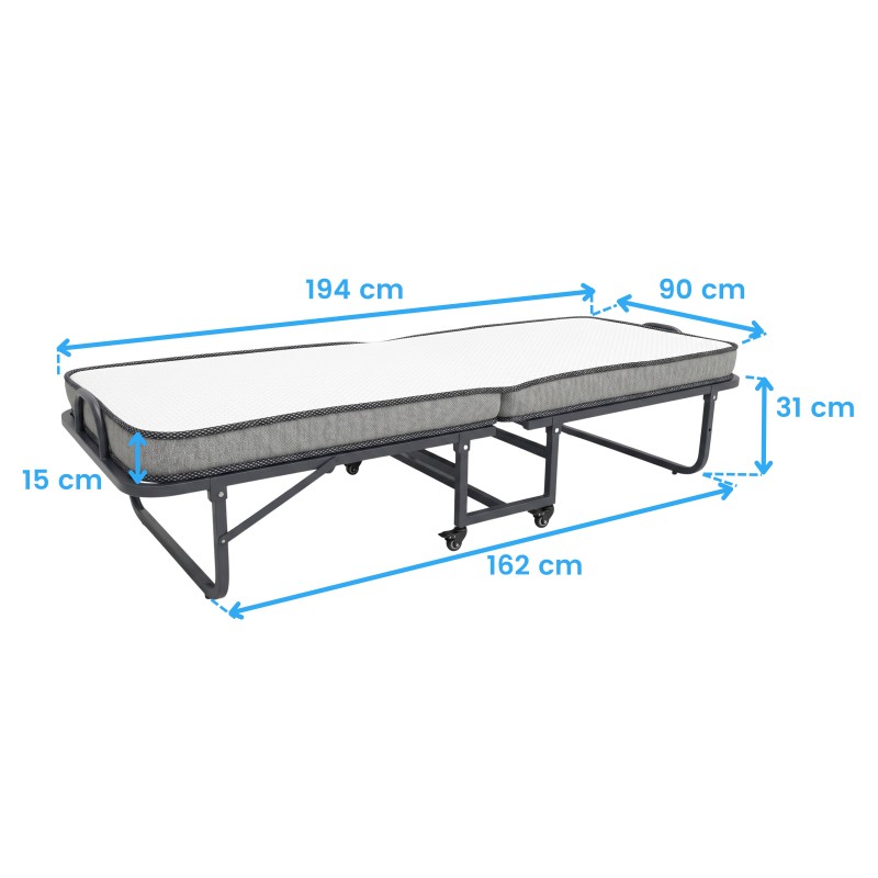 cama plegable cotas