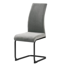 Silla Salón Comedor Tacoma Color Gris Estilo Minimalista con Respaldo Ergonómico
