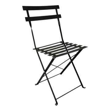 Silla Exterior Plegable Greensboro Color Negro
 Pack de-2
