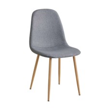 Silla Comedor Salón James Estilo Nórdico Color Gris