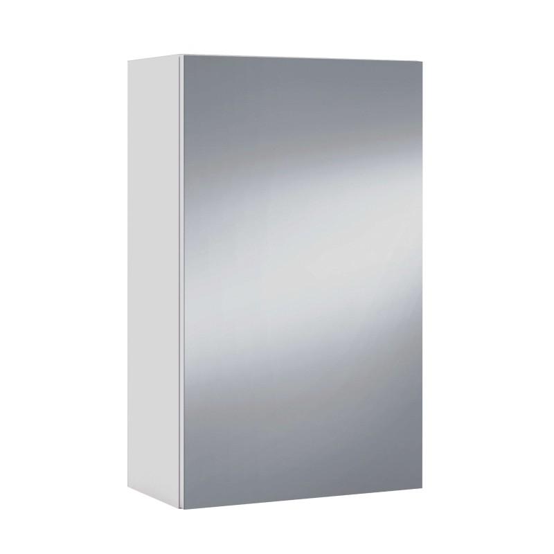Armario de baño con puerta espejo y lateral blanco