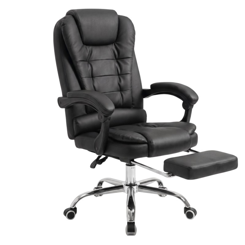 Silla Oficina con Reposapiés 2