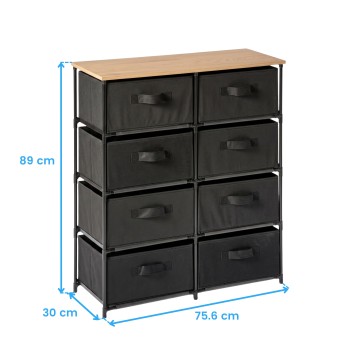 cajonera auxiliar tela cotas