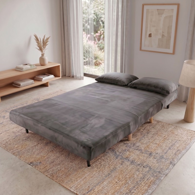 sofa cama gris oscuro 7