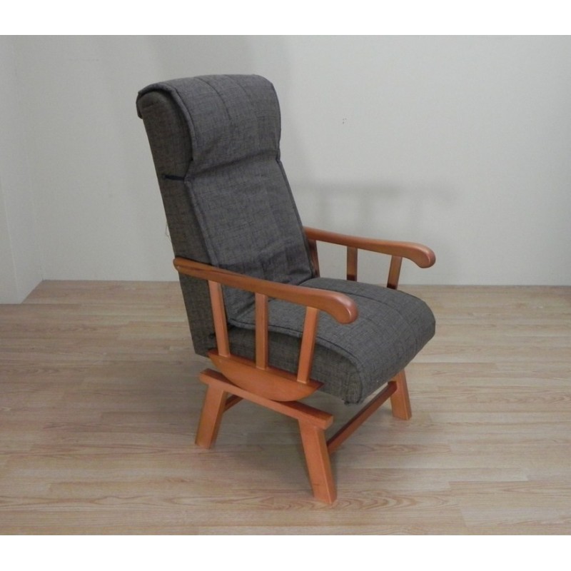 Sillón Balancín Cerezo y Agua Marrón Madera 59x69x110 - Miroytengo.es