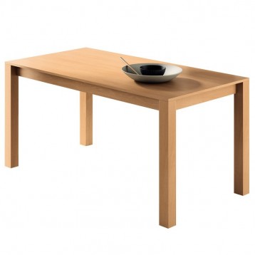 Mesa comedor fija color cerezo estilo moderno 150x80x75 cm
