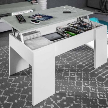 Pack muebles salón comedor estilo industrial_Mesa de Centro_Ambiente