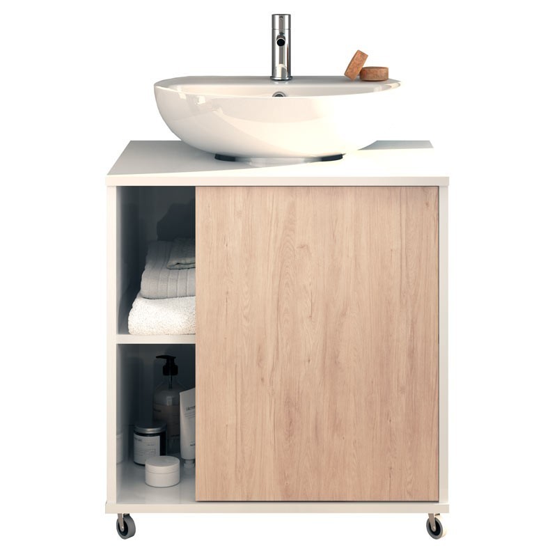 Mueble baño para lavabo pedestal 59x45x64 cm
