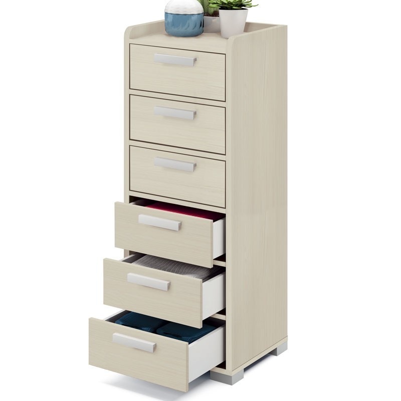 Sifonier Maka color pino 6 cajones 41x40x112 Sifonier Maka color pino 6 cajones 41x40x112