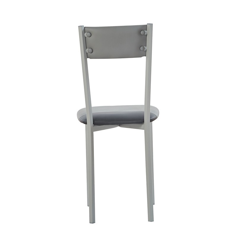 Silla poliuretano color combinado negro/gris Silla poliuretano color combinado negro/gris