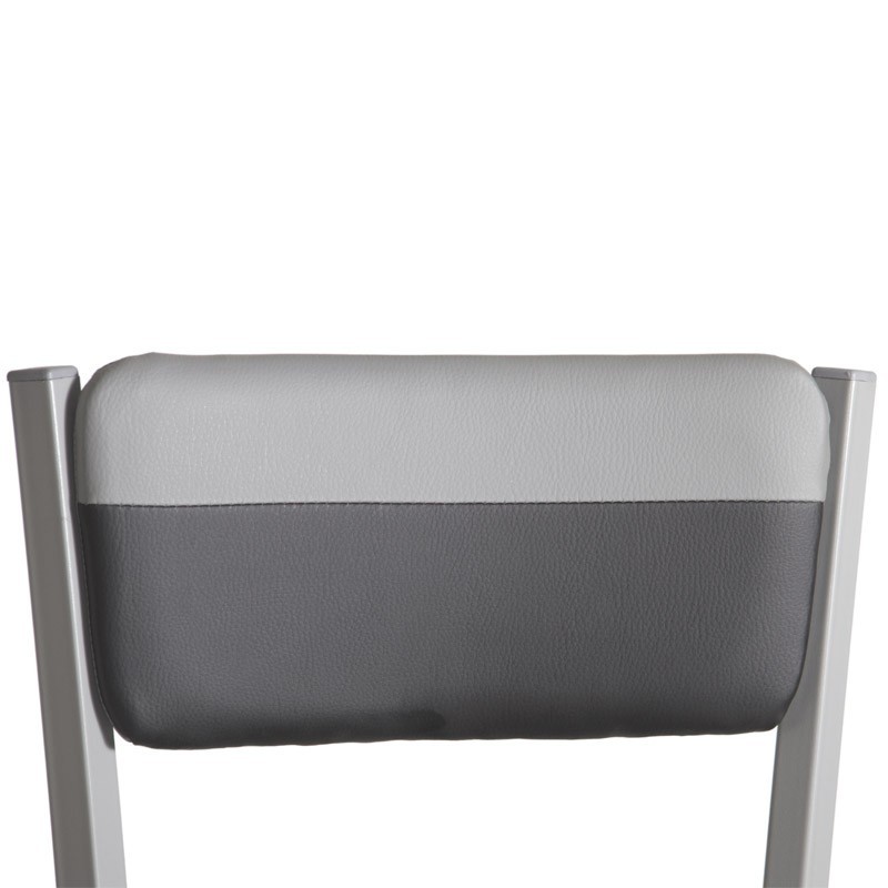 Silla poliuretano color combinado negro/gris Silla poliuretano color combinado negro/gris