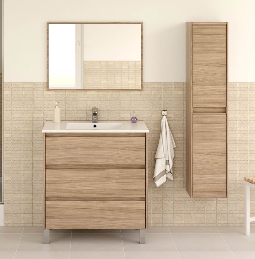 Baño minimalista