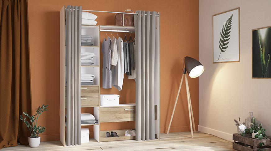 ≫ Armario con Cortinas【Sin Puertas】Vestidores 🥇 - Blog MiroyTengo