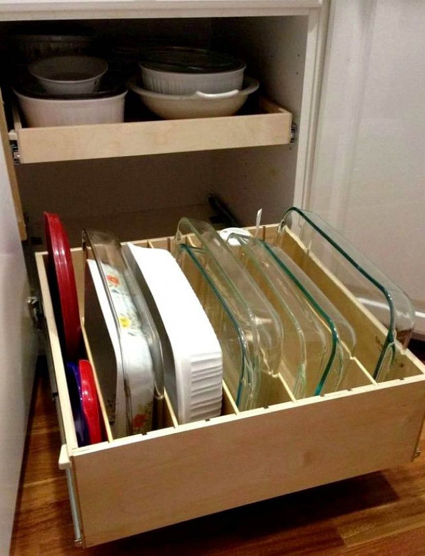 Cómo organizar el interior de los armarios de cocina?